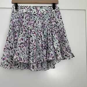 Purple, green speckled Misa skirt